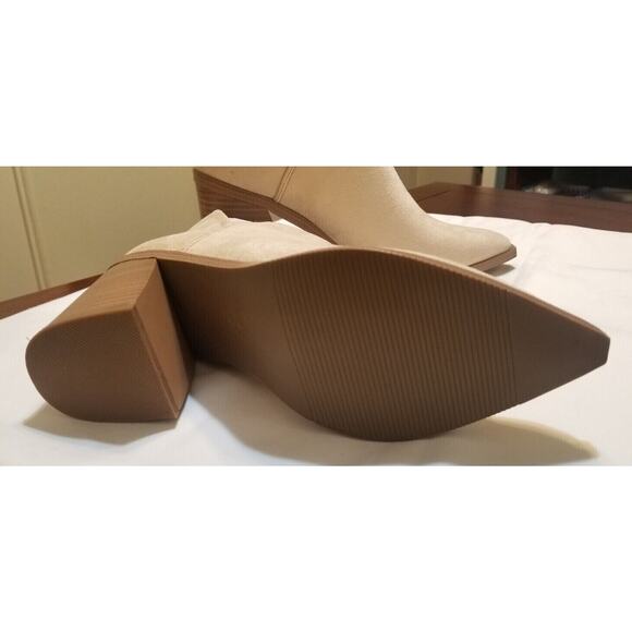 Kathemoi Ankle Boots Slip-on Pointed Toe Chunky Stacked Mid Heel Sz 8 - NWT's - Picture 7 of 10